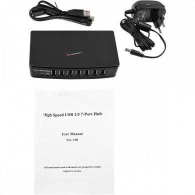 F5579E Flexport Hub 7 portas USB 2.0 com fonte