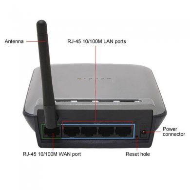 Roteador Wireless G BELKIN F5D7230-4 2.4GHz 54Mbps - 1x WAN + 4x 