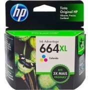 HP cartucho de tinta 664XL color 8ml original 