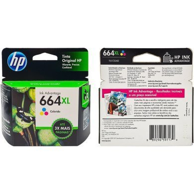 F6V30AB HP cartucho de tinta 664XL color 8ml original