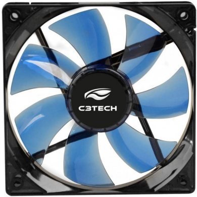 F7-L100BL C3 Tech cooler fan Storm 120mm led azul12V