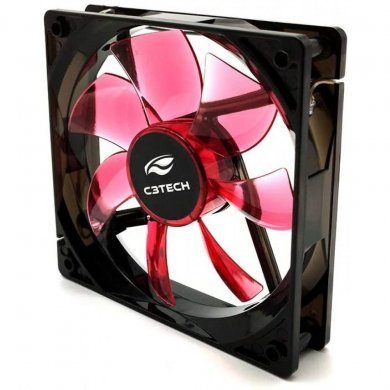 F7-L100RD C3 Tech cooler fan Storm 120mm led vermelho 12V