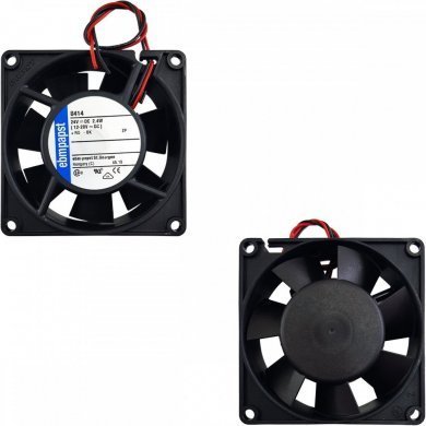 F8414-8025-24 Fan 12 a 24V 80x80x25 rolamento 2 fios ebm-papst