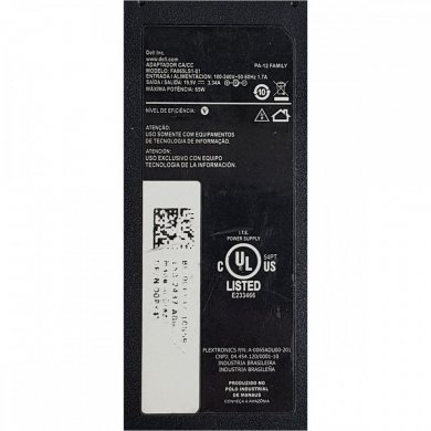 FA065LS1-01 Fonte original Dell 3.34A 19.5V 65W 7.4x5.0mm