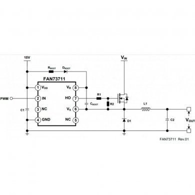 FAN73711MX CI 73711 PWM 20V 4A SOP8 SMD