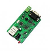 Conversor RS232 RS485 para LAN RJ45 RS232 RS485 to TCP/IP Ethernet Serial Device Server Module Support Reverse