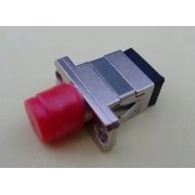 Adaptador Fibra Optica FC Simplex para SC Simplex Multimode ou Singlemode (Corpo de Metal)