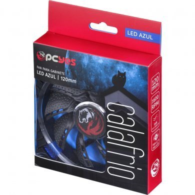 FCAL120LDAZ PCYes Fan 120mm Calafrio LED Azul 1600rpm