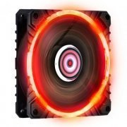 PCYes Fan 120mm Calafrio LED Vermelho 1600rpm com 9 hélices e sistema anti vibração