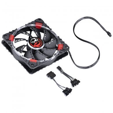 FCAL120LDVM PCYes Fan 120mm Calafrio LED Vermelho 1600rpm