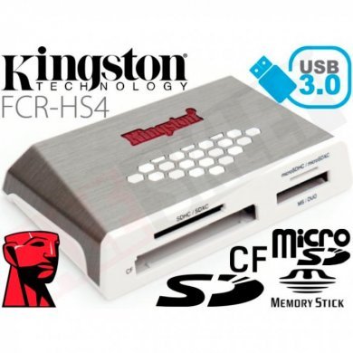 FCR-HS4 Kingston Leitor de Cartão de Memoria