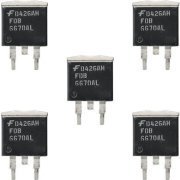 5x MOSFET N-CH 30V 80A TO263AB 68W marcação do componente: FDB6670AL kit com 5 unidades