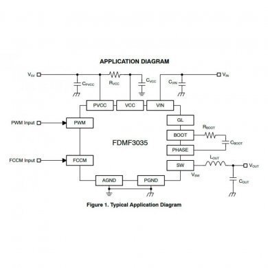 FDMF3035 kit 5x FDMF 3055 PMIC SPS Module PQFN31 5x5mm