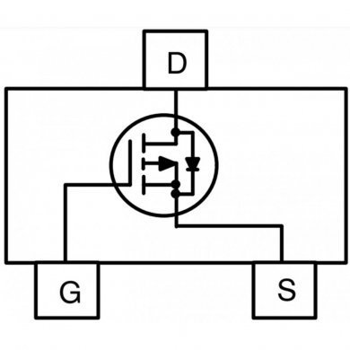 Mosfet 618 J PCH 60V 1.25A SOT3 SMD (Kit 10x und)
