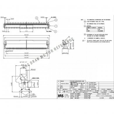 FH12-36S-0.5SVA(54) Kit 5x conector FFC/FPC 0.5mm 36 pinos vertical SMT