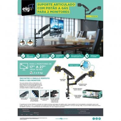 ELG suporte para TV/Monitor 17 até 27 pol
