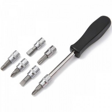 Kit chaves catraca reversível 46 peças c/ maleta