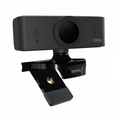 PCYES Webcam Raza Full HD 1080p USB 2.0 preto