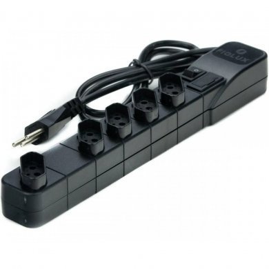 Fiolux filtro de linha 5 tomadas slim 5 metros