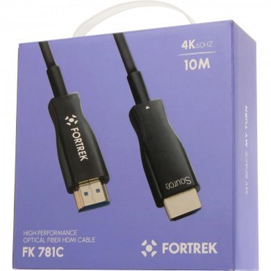 FK781C Fortrek cabo HDMI 2.0 fibra óptica 4K 10 metros 18.2Gbps