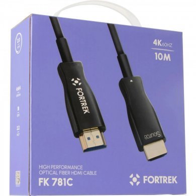 FK781C Fortrek cabo HDMI 2.0 fibra óptica 4K 10 metros 18.2Gbps