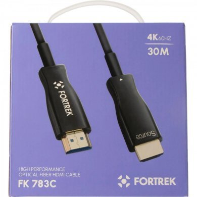 FK783C Fortrek cabo HDMI 2.0 fibra óptica 4K 30 metros 18.2Gbps