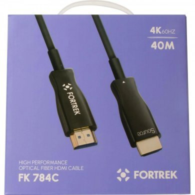 FK784C Fortrek cabo HDMI 2.0 fibra óptica 4K 40 metros 18.2Gbps