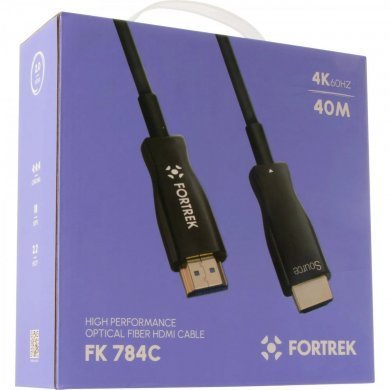 FK784C Fortrek cabo HDMI 2.0 fibra óptica 4K 40 metros 18.2Gbps