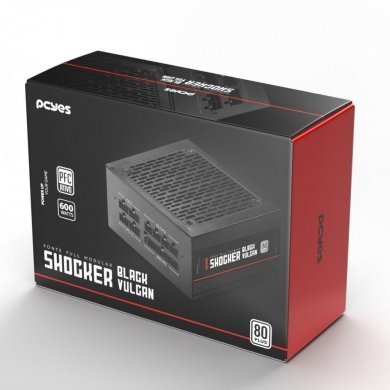 Pcyes Fonte Shocker Full Modular 600W 80 Plus White