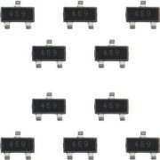 10x Transistor Bipolar BJT NPN 450V 150ma 50MHz 625mW Surface Mount SOT-23-3 kit com 10 unidades