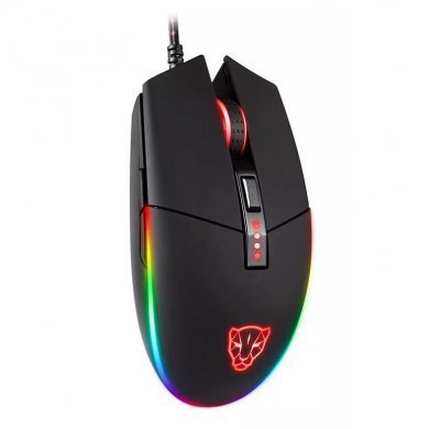 FMSMS0005PTO Motospeed Mouse Gamer V50 RGB 4000 DPI Preto