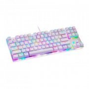 Motospeed Teclado Mecânico Gamer K87S Branco Conexão 