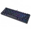 Motospeed Teclado Gamer Mecânico CK61 Preto Compacto com Switch Kailh Box White, 61 Teclas, Padrão US