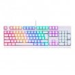 Motospeed Teclado Gamer Mecânico CK107 K96 Branco com Switch Outemu Vermelho, RGB, Layout US
