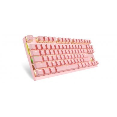 FMSTC0050AZL Motospeed Teclado Mecânico GK82 Wireless Rosa