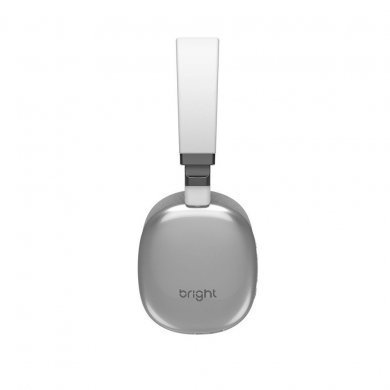 Bright Headphone Pilot Bluetooth 5.1 Prata e Branco