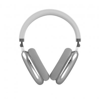 Bright Headphone Pilot Bluetooth 5.1 Prata e Branco