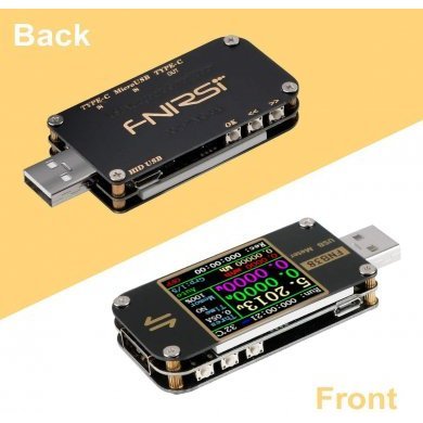 FNB38 Medidor de Corrente Tensão USB DC 4-24V 0-5A