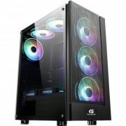 Fortrek Gabinete Gamer Cruiser RGB Preto USB 3.0 Mid Tower com Lateral em Acrílico