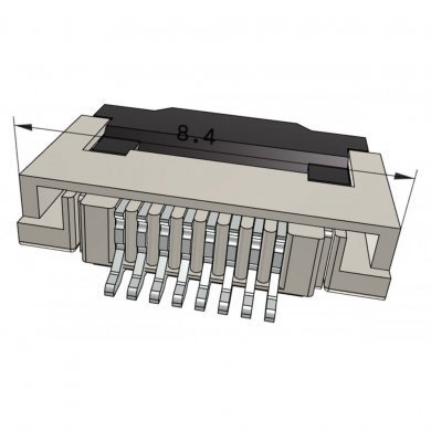 5x conector FPC 8P 0.5mm R/A SMT flip bottom