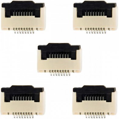 FPN-12081-1L 5x conector FPC 8P 0.5mm R/A SMT flip bottom