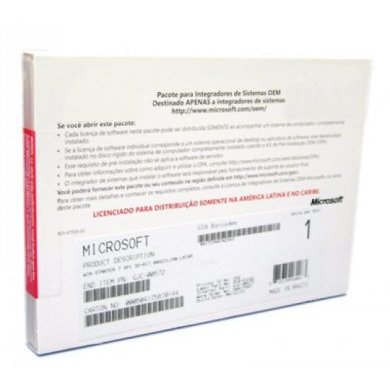FQC-08276 Microsoft Windows 7 Professional 32 Bits DVD