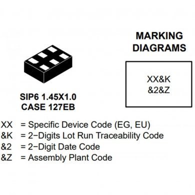 FSA4157L6X Ci EGAC A8G SW SPDT MicroPAK 6 pinos