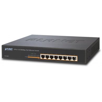 FSD-808P PLANET Switch 8 Portas 10/100Mbps POE