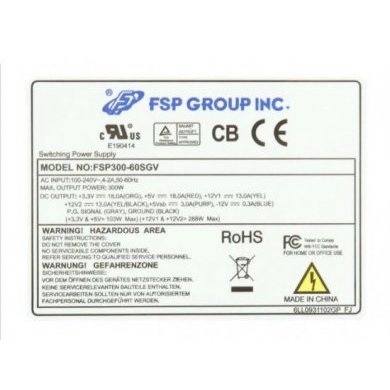 FSP300-60SGV FS Group Fonte TFX 300W FSP Group PFC Ativo