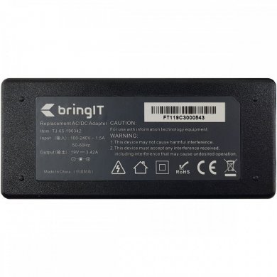 Fonte notebook 19v 3.42A 65W plug 3.0x 1.1 mm