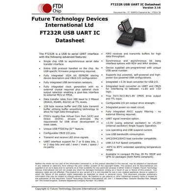 FT232RL-REEL Ci FT232RL USB para Serial UART RS422 RS485 RS232 SSOP-28