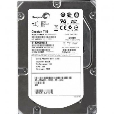 FW956 DELL HD SAS 300GB 10K 3.5in sem drive tray