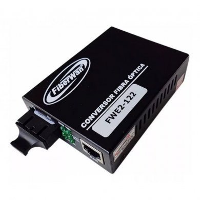 FWE2-122 Fiberwan Conversor de Fibra 2 FO SC MM 1Km SM 20Km