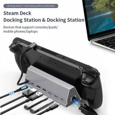 FX-2221 Docking station 7x1 para Nintendo Switch e DEX